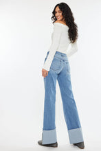 Load image into Gallery viewer, Kan Can Mid Rise Wide Flare Cuff Jeans