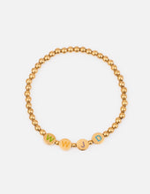 Load image into Gallery viewer, Gold WWJD Letter Bracelet