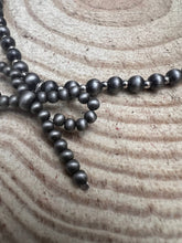 Load image into Gallery viewer, Faux Bow Necklace with Faux 5mm Pearls - 18 inch