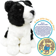 Load image into Gallery viewer, Borna the Border Collie | 11 Inch Stuffed Animal Plush