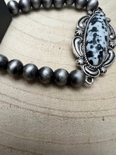 Load image into Gallery viewer, Faux White Buffalo Stretch Bracelet