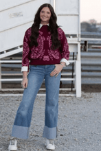 Load image into Gallery viewer, Kan Can Mid Rise Wide Flare Cuff Jeans