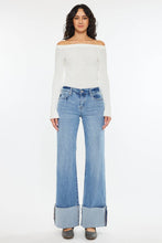 Load image into Gallery viewer, Kan Can Mid Rise Wide Flare Cuff Jeans