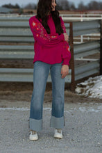 Load image into Gallery viewer, Kan Can Mid Rise Wide Flare Cuff Jeans