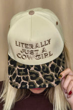 Load image into Gallery viewer, Literally Just a Cowgirl Leopard Trucker Hat