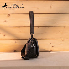Load image into Gallery viewer, Montana West Cowhide Mini Shoulder Bag - Black