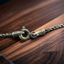 Load image into Gallery viewer, Oxidized 16 inch Sterling rope chain - 1.35 mm