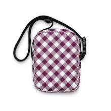 Load image into Gallery viewer, Plum Plaid Crossbody Bag