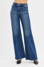 Load image into Gallery viewer, Risen Mid Rise Front Seam Wide Leg Jeans