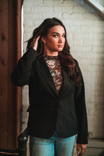 Load image into Gallery viewer, Single Button Blazer - Dusty Blue or Black