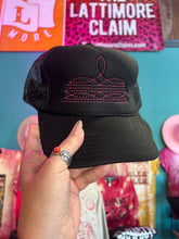 Load image into Gallery viewer, Western Boot Stitch Trucker Cap - Hot pink stitching