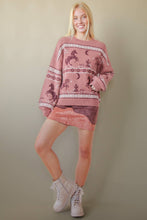 Load image into Gallery viewer, Western Express Knit Sweater - Taupe or Mauve