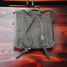 Load image into Gallery viewer, Wrangler Black and White Hair on Hide Backpack