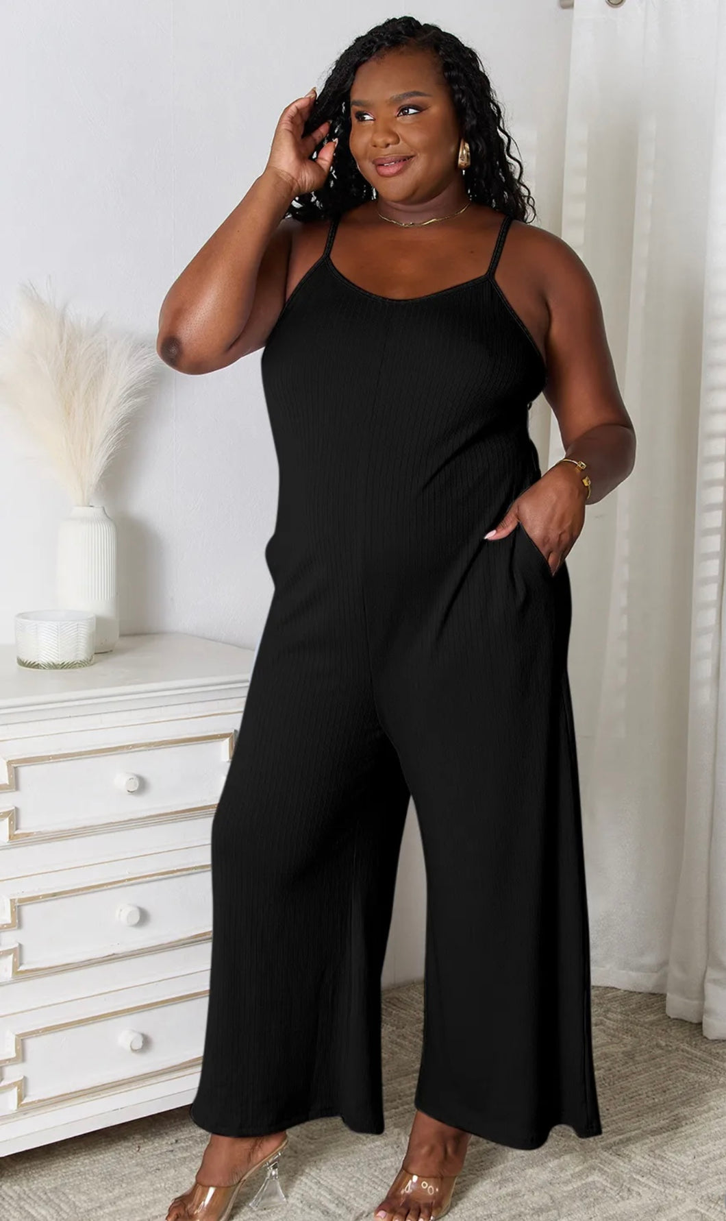 Black Stretchy Jumpsuit