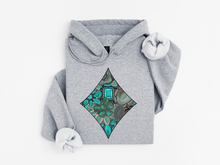 Load image into Gallery viewer, Turquoise Diamond Hoodie

