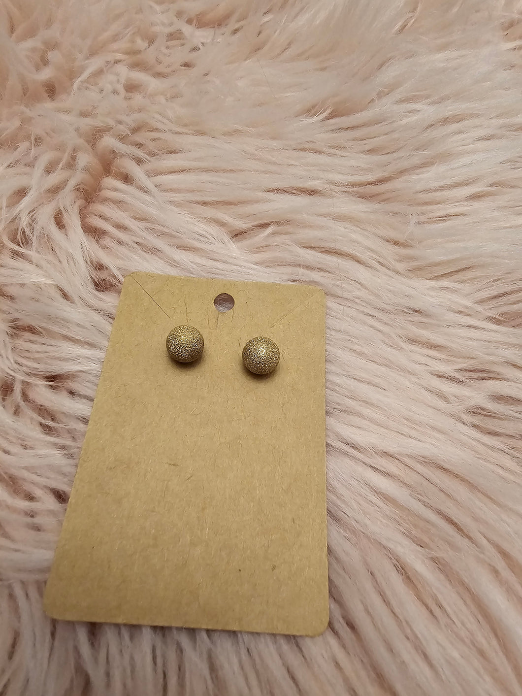 Gold 🟡 Glitter Ball Studs