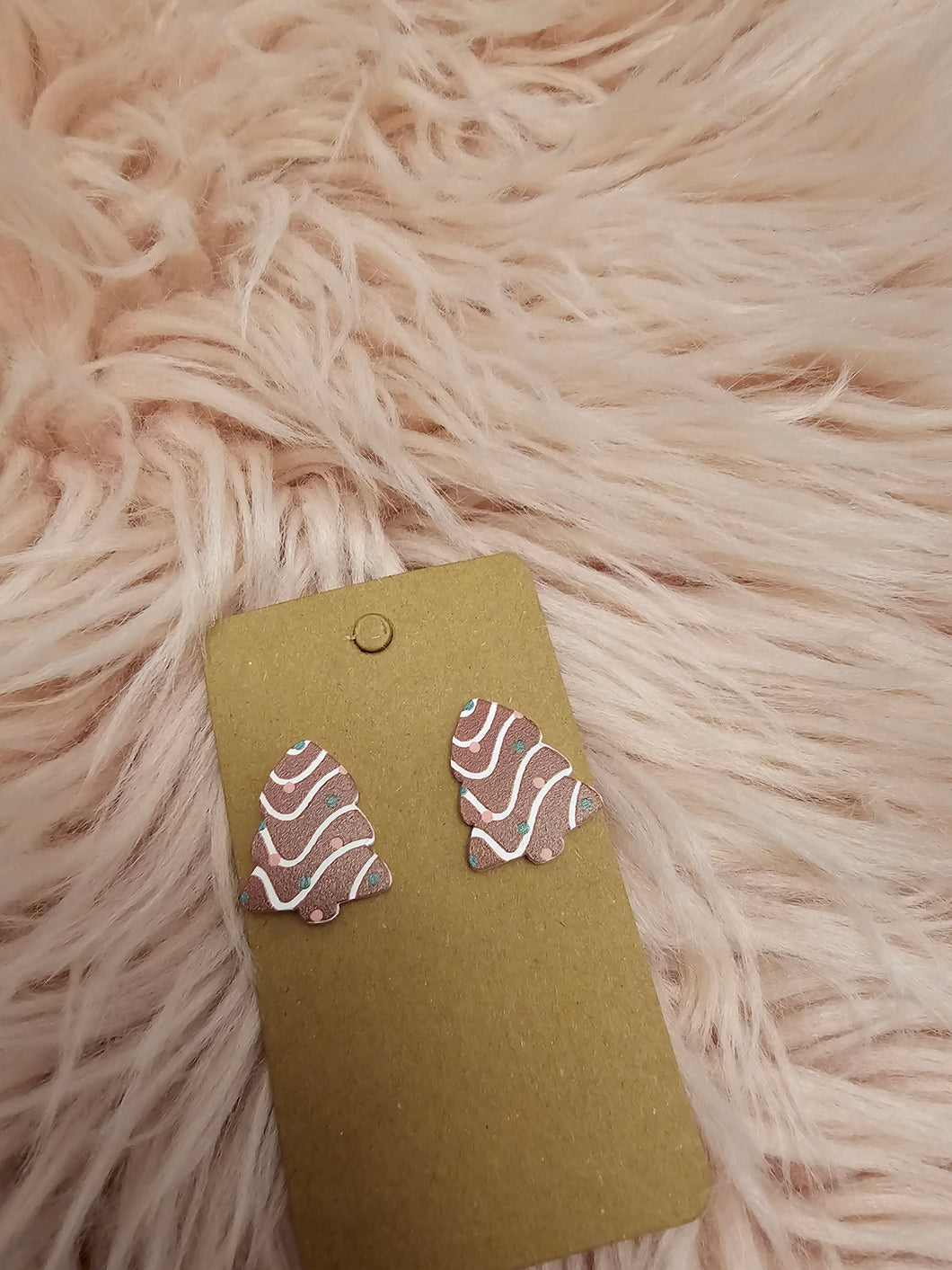 Burgundy Tree 🎄 Earrings