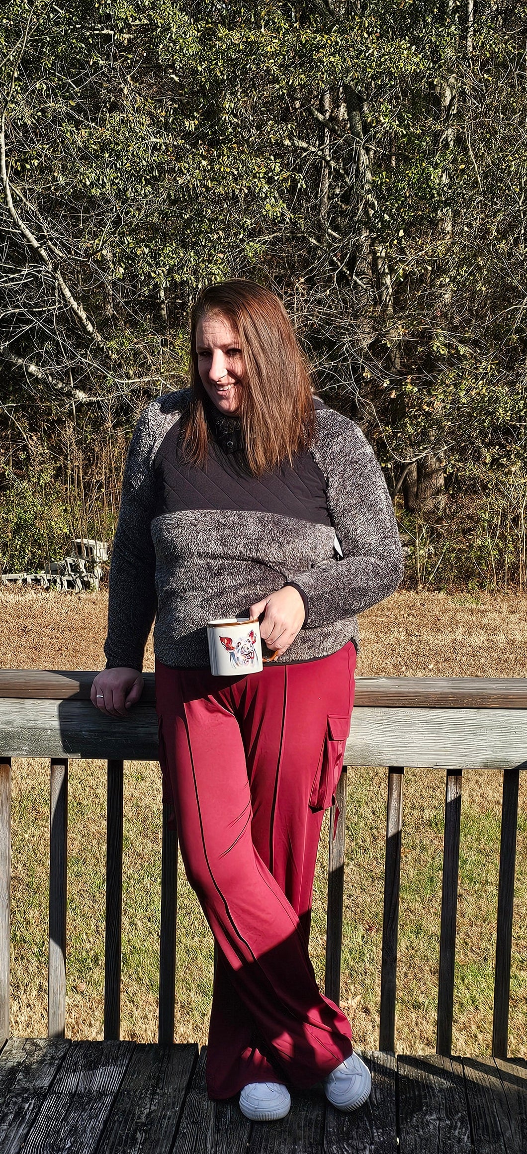 Black ⚫️ Quilted & Fuzzy Pullover