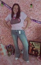 Load image into Gallery viewer, Pink Tee With Leopard Print Tee
