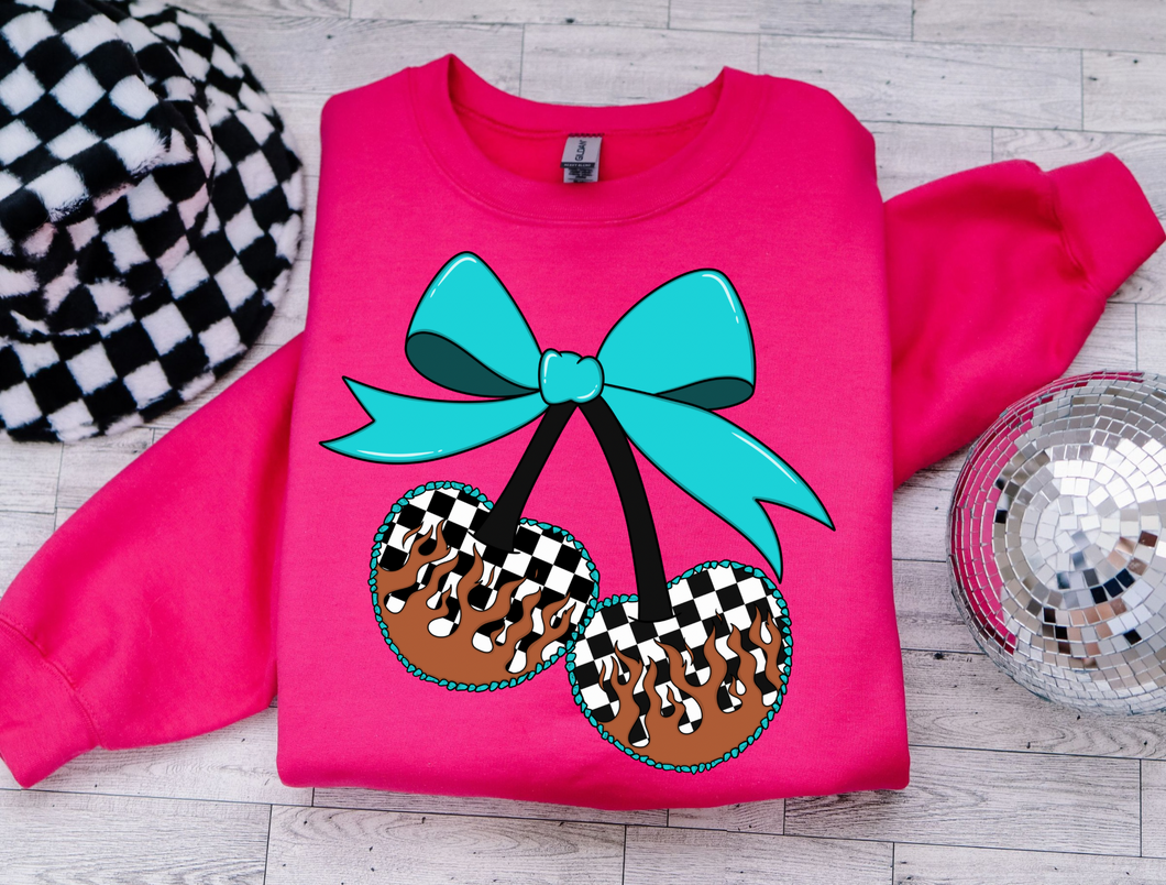 Checkered Cherries Crewneck
