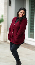 Load image into Gallery viewer, Burgundy 🔴 Buttonup 🔘  Cardigan
