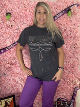 Load image into Gallery viewer, Acid Wash Boot Stitch Tee
