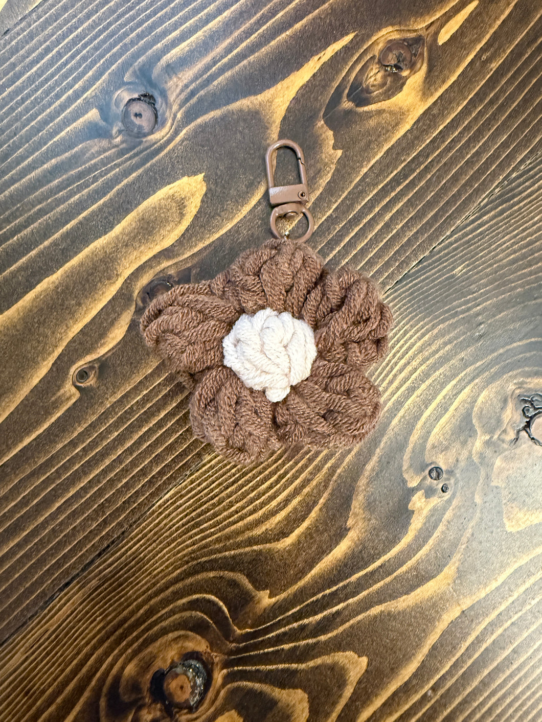 Crotchet Flower Keychains