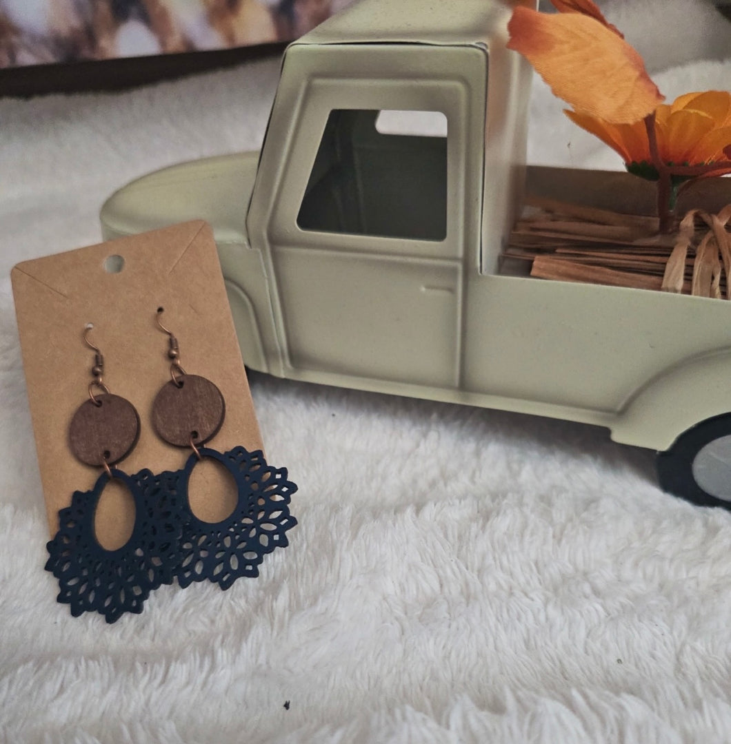 Navy 🔵 Dangle Earrings