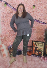 Load image into Gallery viewer, Charcoal Grey Flowy Long Sleeve Top
