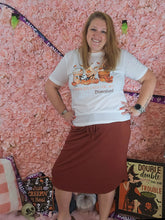 Load image into Gallery viewer, Rust Drawstring Skirt With Pockets
