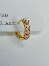 Load image into Gallery viewer, Pink opal huggies
