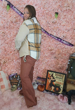 Load image into Gallery viewer, Tan &amp; Plaid Button Up Shirt
