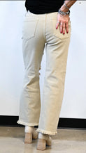 Load image into Gallery viewer, Risen Tan Distressed Jeans
