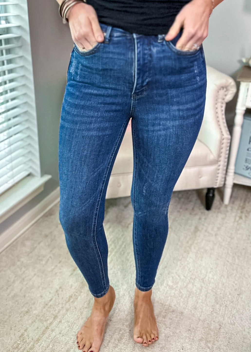 Judy Blue High Waist Tummy Control Skinny Jeans - Size 3