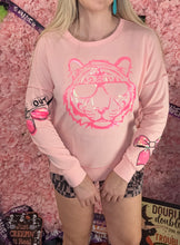 Load image into Gallery viewer, Merigold Kiss Sequin Embroidery Sweatshirt in Peach
