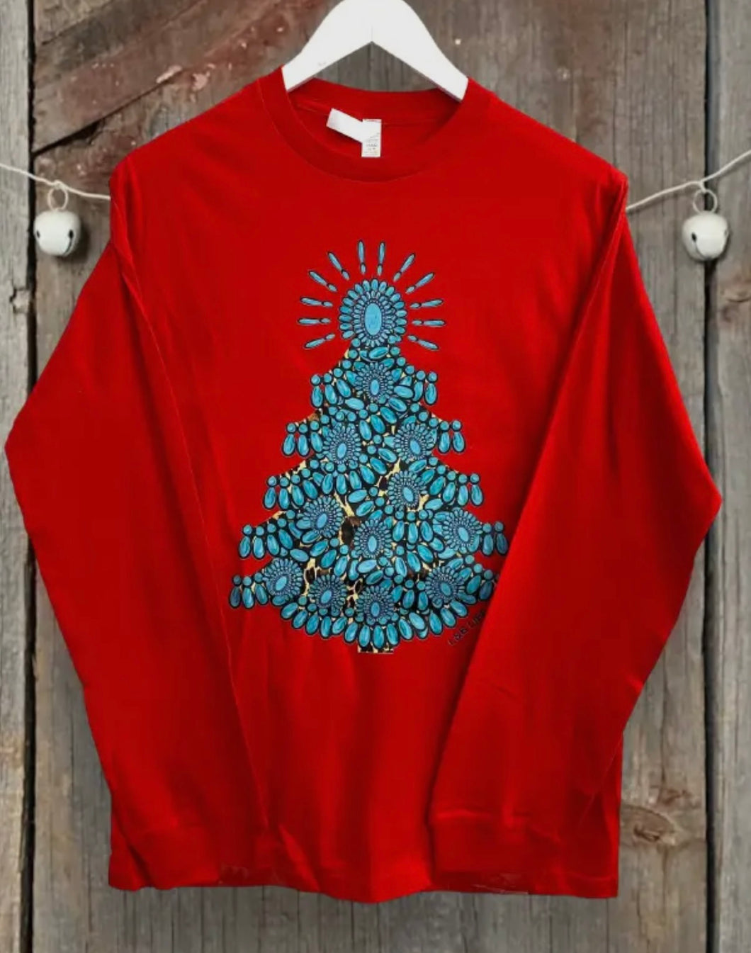 Long Sleeve Turquoise Blossom Tree