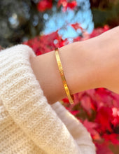 Load image into Gallery viewer, Gold Highs and Lows Cuff Bracelet
