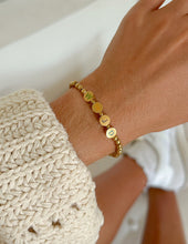 Load image into Gallery viewer, Gold WWJD Letter Bracelet
