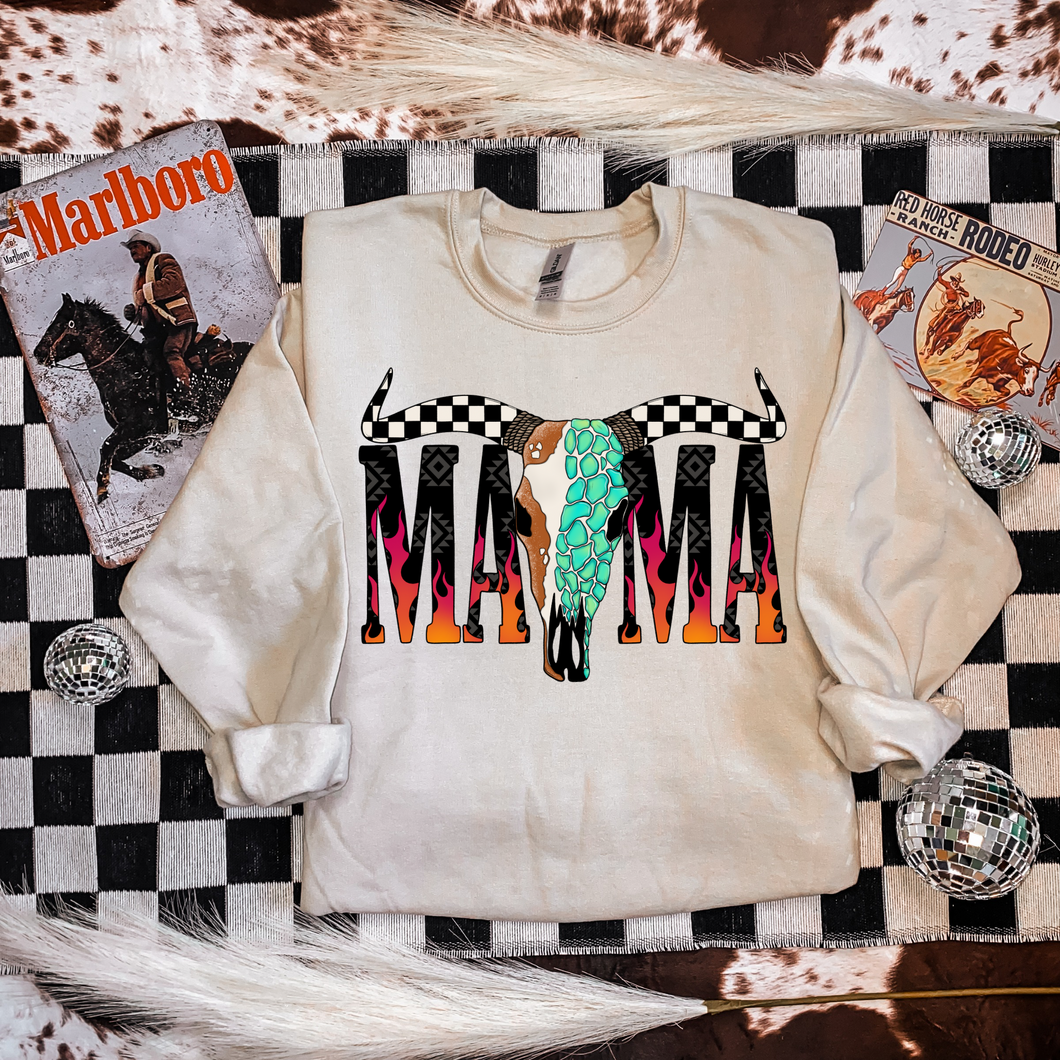 Mama x Skull Crewneck