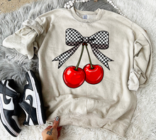 Load image into Gallery viewer, Checkered Cherries Crewneck
