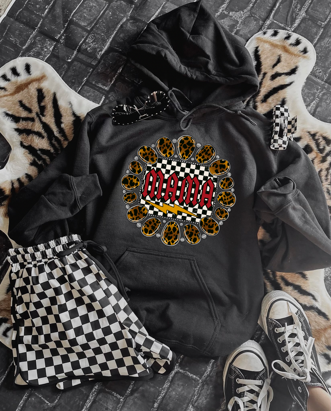 Mama x Leopard Hoodie