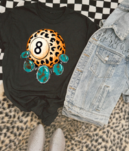 Load image into Gallery viewer, Leopard 8Ball Graphic Tee
