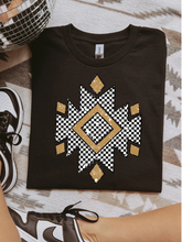 Load image into Gallery viewer, Brown Aztec Graphic Tee
