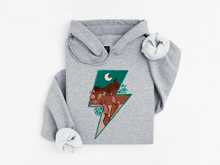 Load image into Gallery viewer, Turquoise Lightning Hoodie
