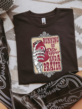 Load image into Gallery viewer, Runnin&#39; On A Prayer Graphic Tee
