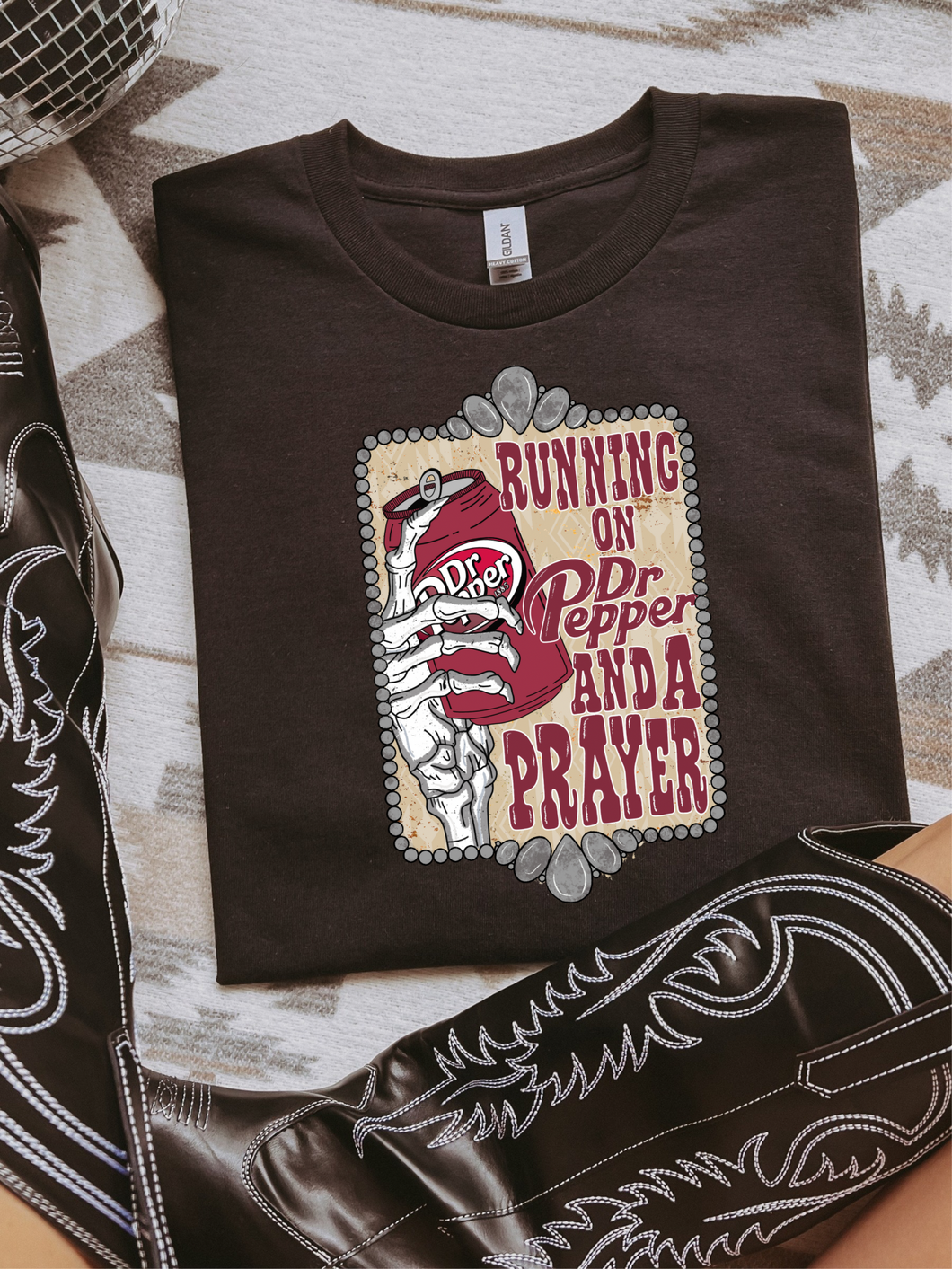 Runnin' On A Prayer Graphic Tee