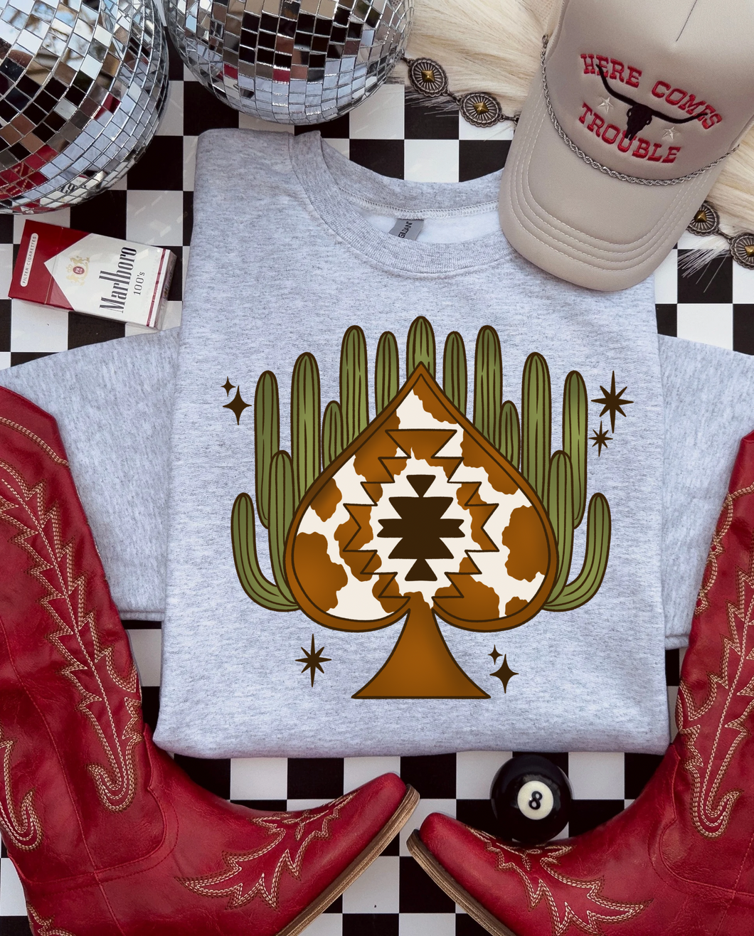 Cactus Spade Crewneck