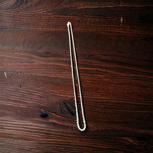 Load image into Gallery viewer, Bright Silver 1 mm Reverse Rope Chain - 18 inch
