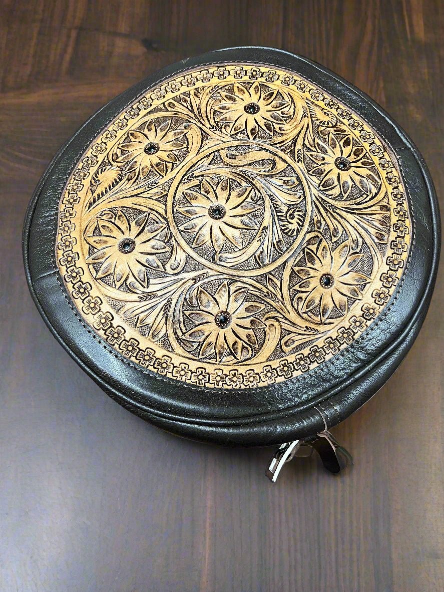 Canteen Bag - Vintage Leather & Hair on Hide