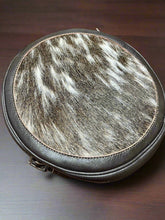 Load image into Gallery viewer, Canteen Bag - Vintage Leather &amp; Hair on Hide
